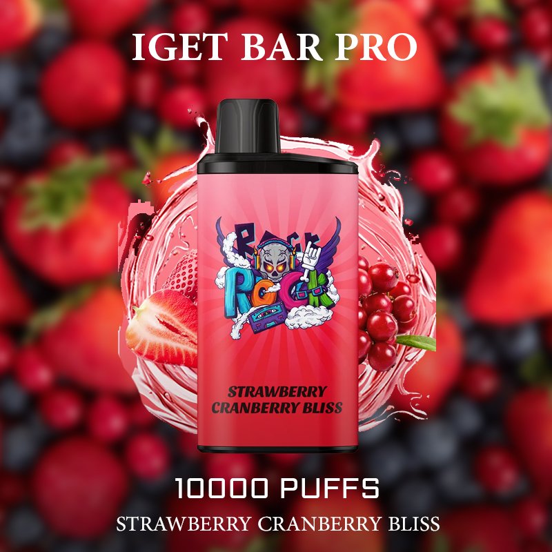 iget bar pro strawberry cranberry bliss – 10000 puffs