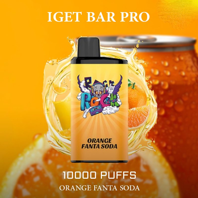 IGET BAR PRO – ORANGE FANTA SODA – 10000 PUFFS