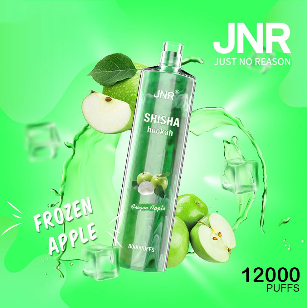 jnr shisha hookah – frozen apple – 12000 puffs