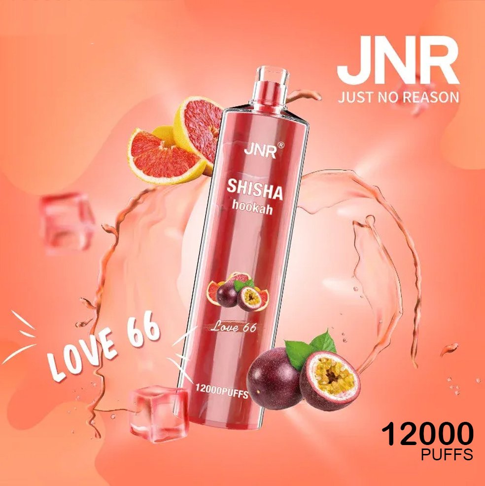 jnr shisha hookah – love 66 – 12000 puffs