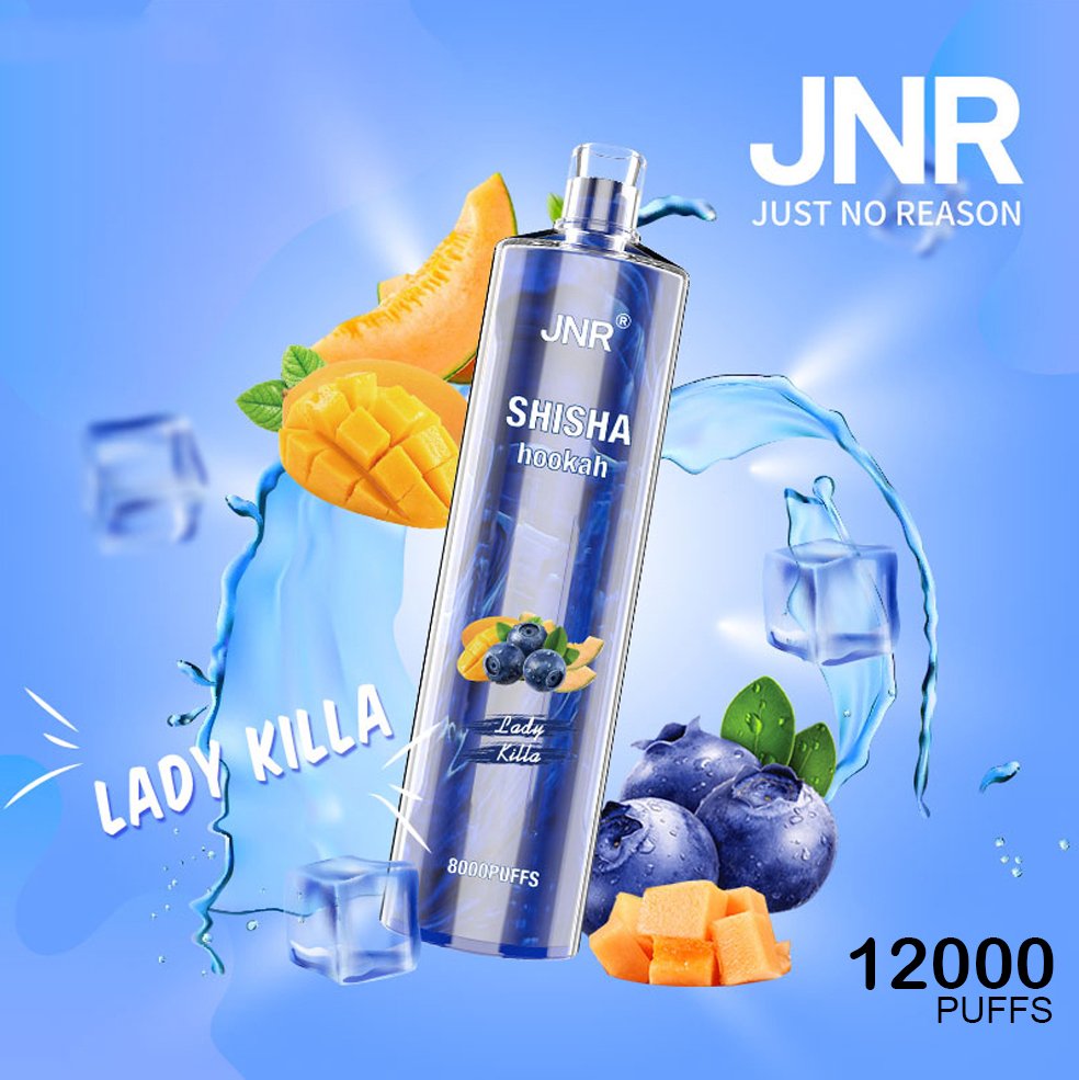 jnr shisha hookah – lady killa – 12000 puffs