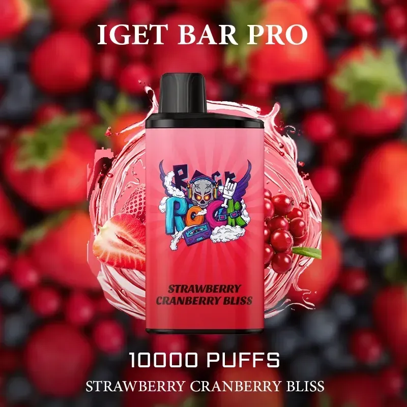 iget bar pro 10000 puffs——strawberry cranberry bliss