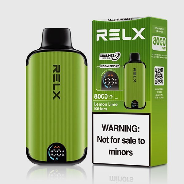 relx magicgo 8000 puffs lemon lime bitters