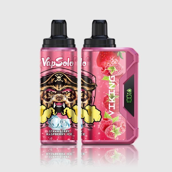 vapsolo viking 12000 puffs strawberry raspberry ice